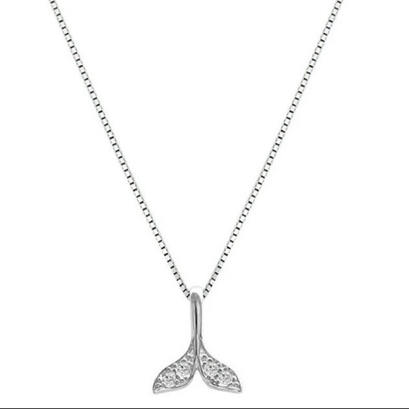 Silver 925 Mermaid Tail Necklace - Picture 5 of 5